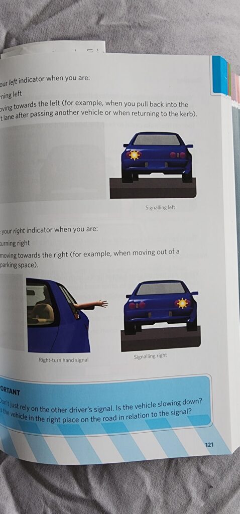 R32 Skyline is "your car" throughout the official NZ road code
