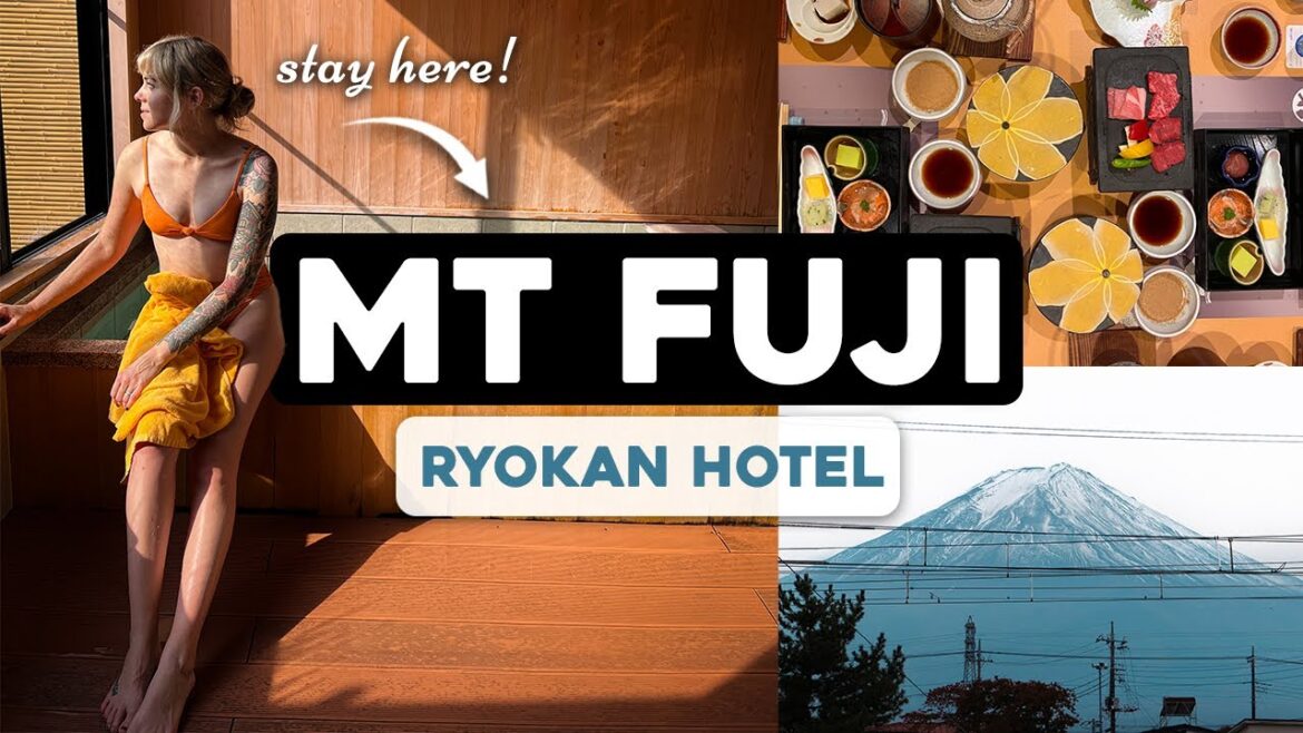 Mt. Fuji Traditional Japanese Ryokan! 🇯🇵 (with PRIVATE ONSEN)