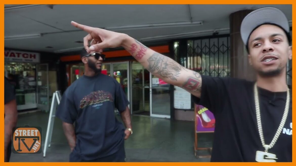 Frosty Da Snowman in Inglewood Swapmeet, Police pull-up (FULL)