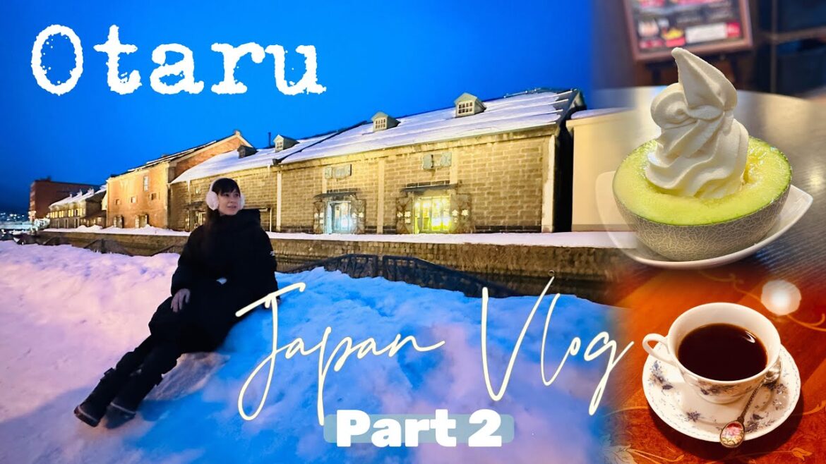 Japan Trip Part 2 ✈️ OTARU ☕️ found a Hidden Cafe 🍰 Kitaichi Glass Cafe 🇯🇵 Japan