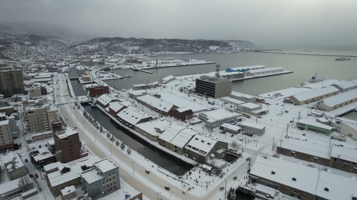 Aerial footage of a recent trip to Otaru Canal, Hokkaido Japan during Winter 2023 Aerial footage of a recent trip to Otaru Canal, Hokkaido Japan during Winter 2023