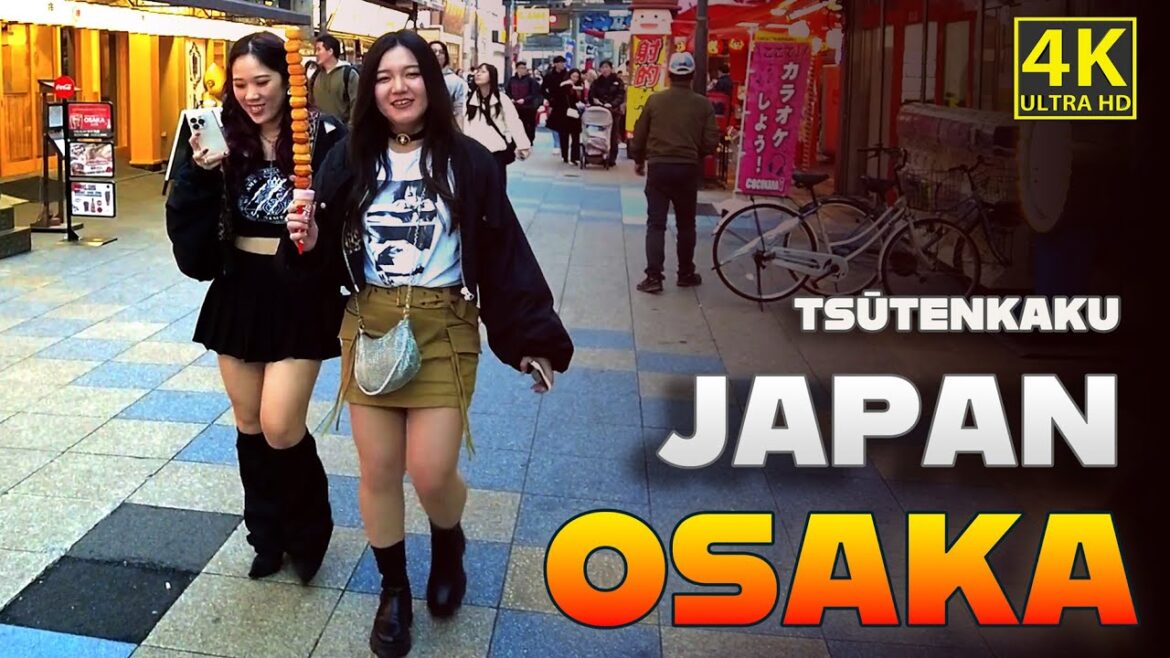 Osaka Tsutenkaku Walk Tour Japan