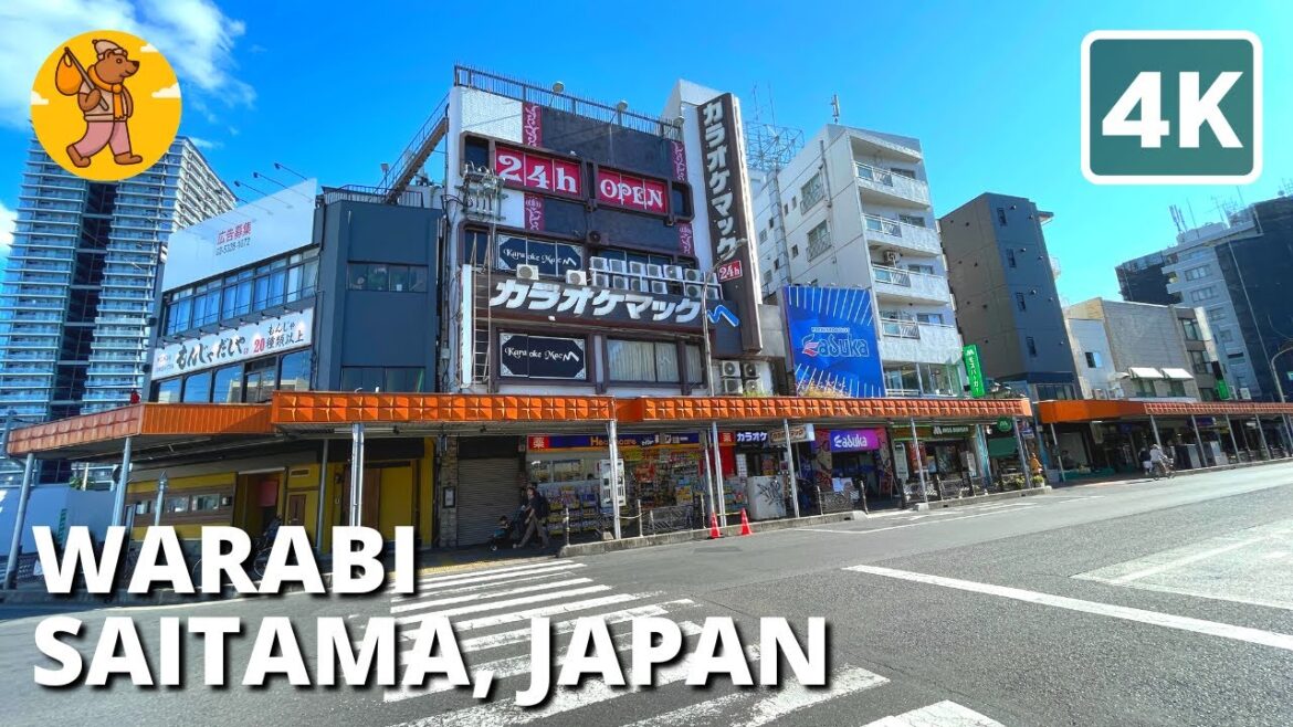 NAKASENDO TRAIL Part 2 | Warabi-shuku 4K Japan Saitama Walking Tour 蕨宿中山道埼玉県