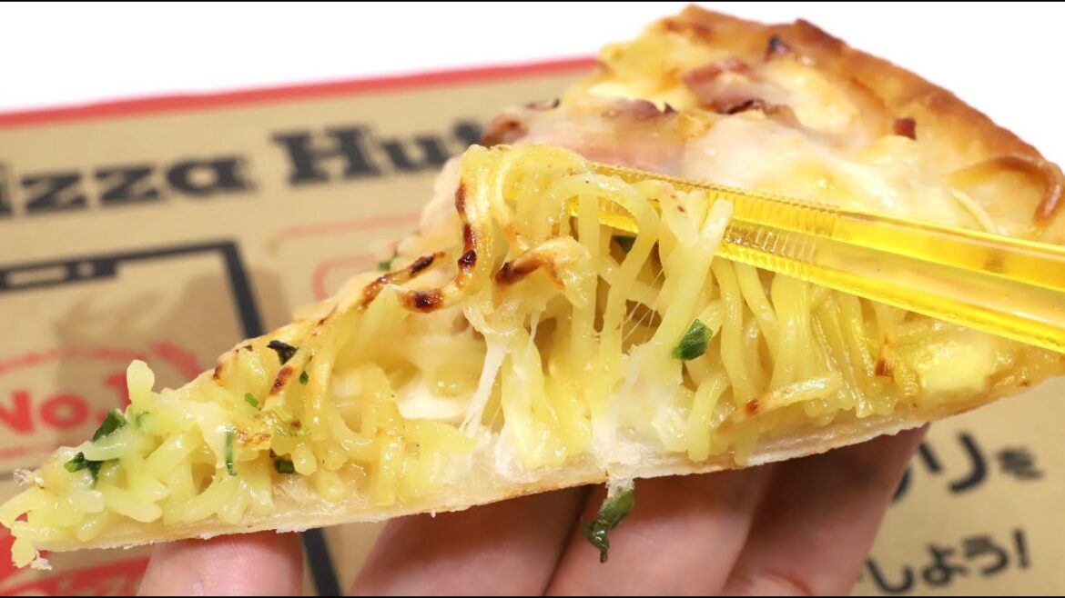 Ramen Pizza! Pizza Hut Japan Ramen Pizza! Pizza Hut Japan