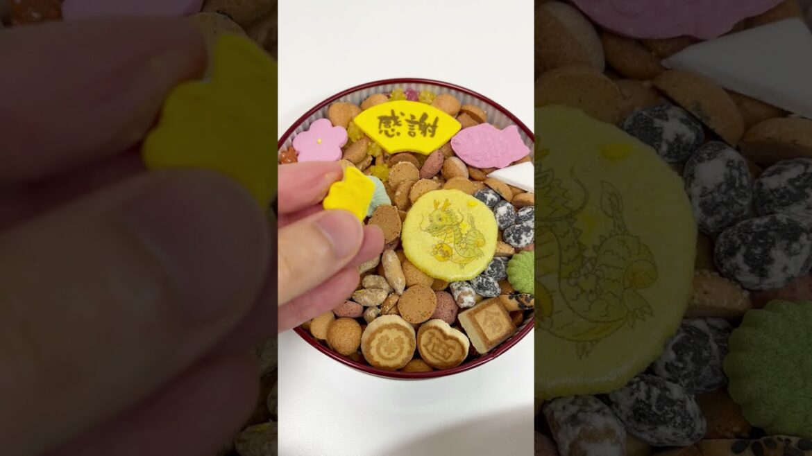 Wagashi Japanese Traditional Confectionery Assorted Can #shorts