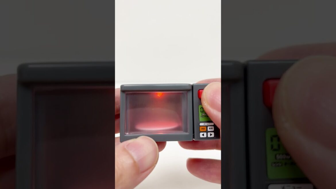 Mini Microwave Gacha Black Japan Souvenir #shorts