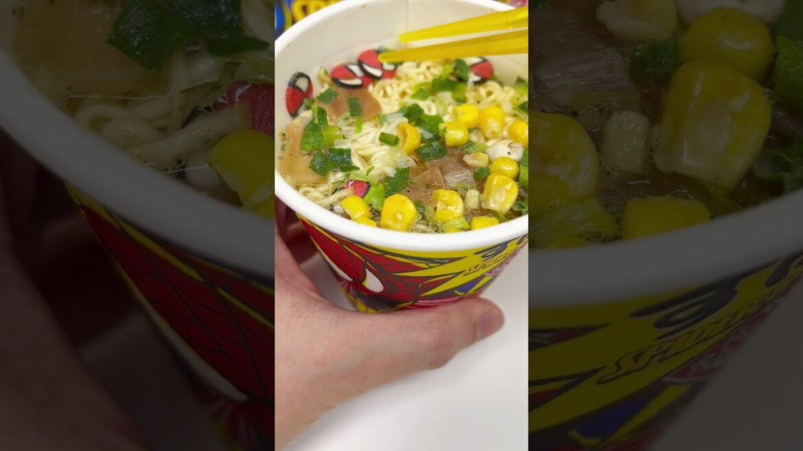 Spider-Man Cup Ramen Noodles Universal Studios Japan Souvenir #shorts