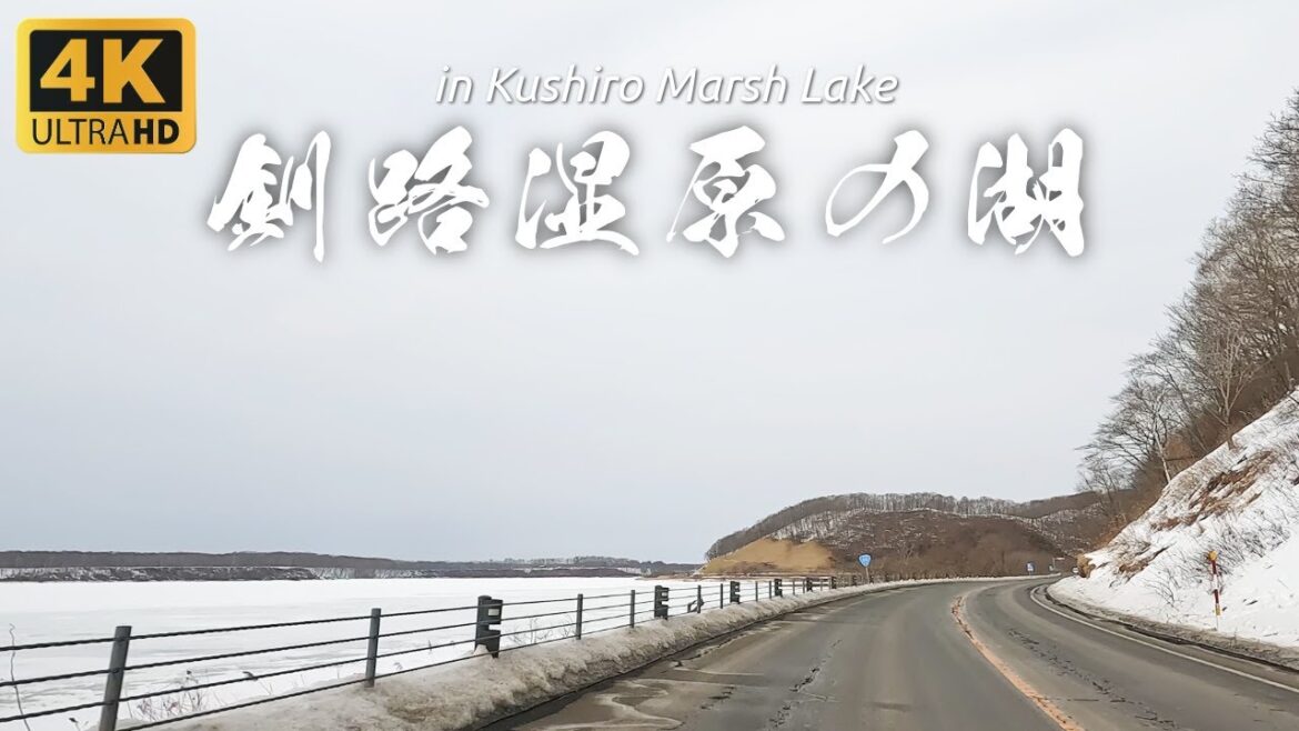 4K Hokkaido Driving | Road Trip from Lake to Lake through Kushiro Marsh in Winter, Hokkaido in Japan