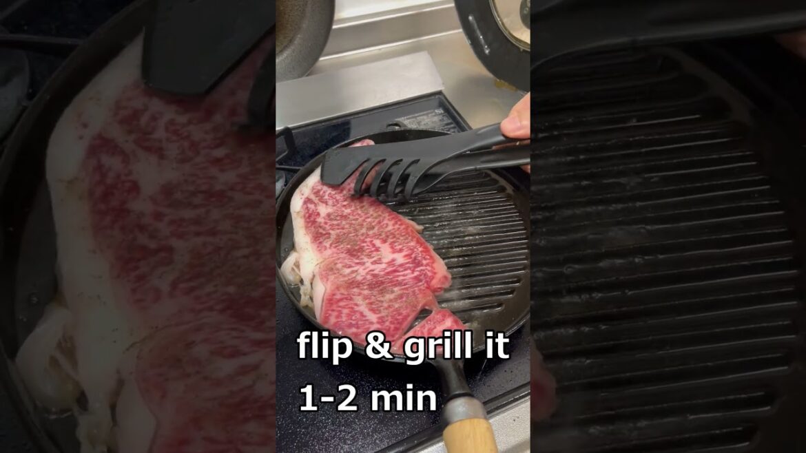 How to Grill Frozen Beef Steak Easy Cooking #shorts