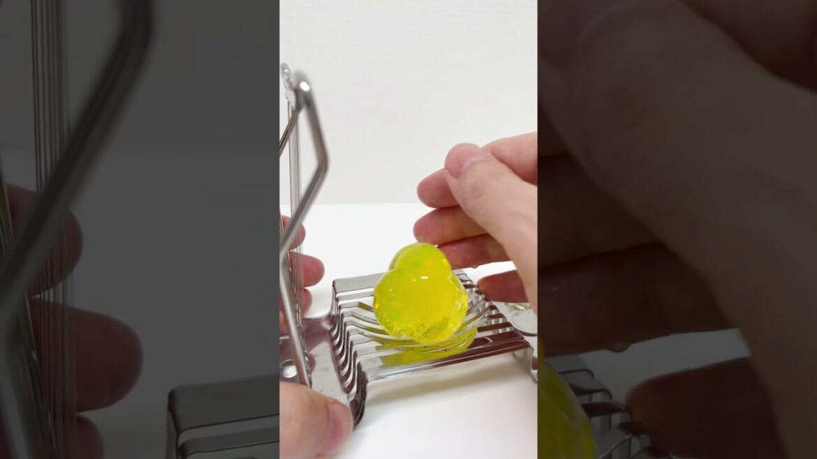 Big Orbeez vs Egg Slicer ASMR #shorts