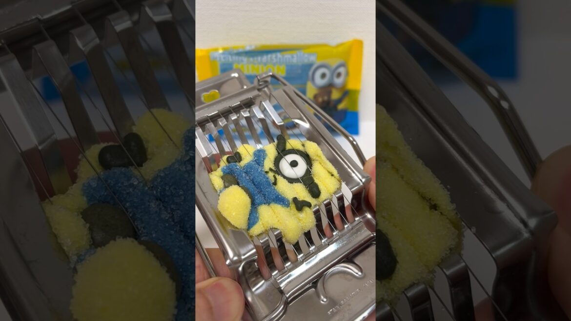 Minions Marshmallow vs Egg Slicer #shorts