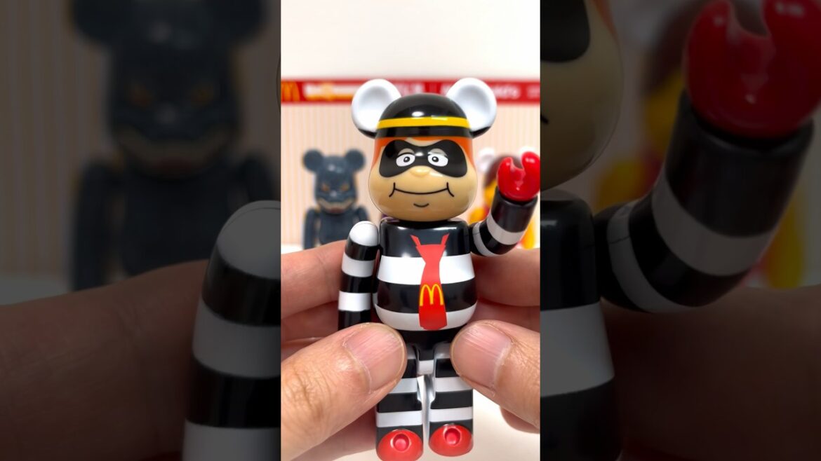 Mcdonald's vs Godzilla BE@RBRICK Hamburglar Figure #shorts
