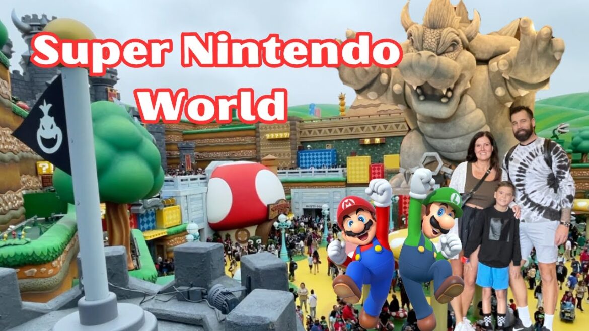 He was SO Excited at Super Nintendo World at Universal Studios Hollywood!