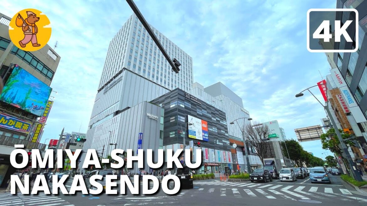 NAKASENDO TRAIL Part 4 | Omiya-shuku 4K Saitama Japan Walking Tour 大宮宿中山道埼玉県