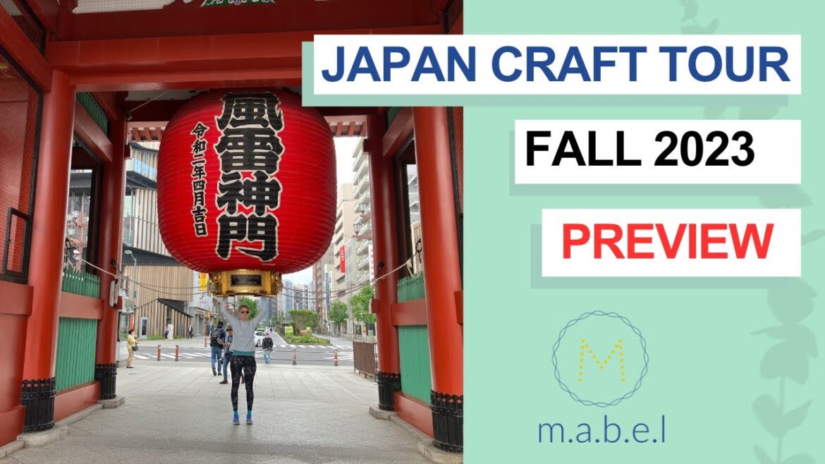 Japan Craft Tour with Paige (Preview Fall 2023): Your Gateway to Cultural Workshops and More! 🇯🇵