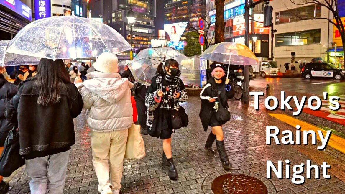 A Rainy Night at Tokyo's Trendiest Nightlife Zone