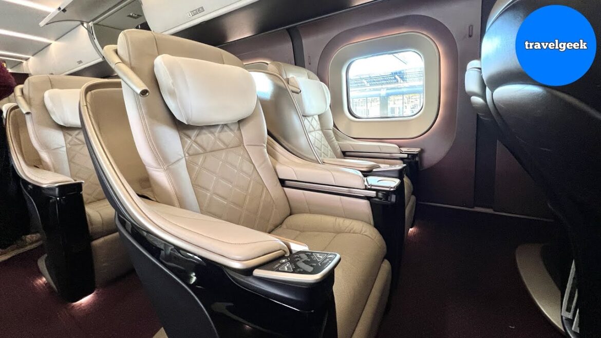 Riding Japan's High-Speed Train in FIRST CLASS | Shinkansen Hakutaka