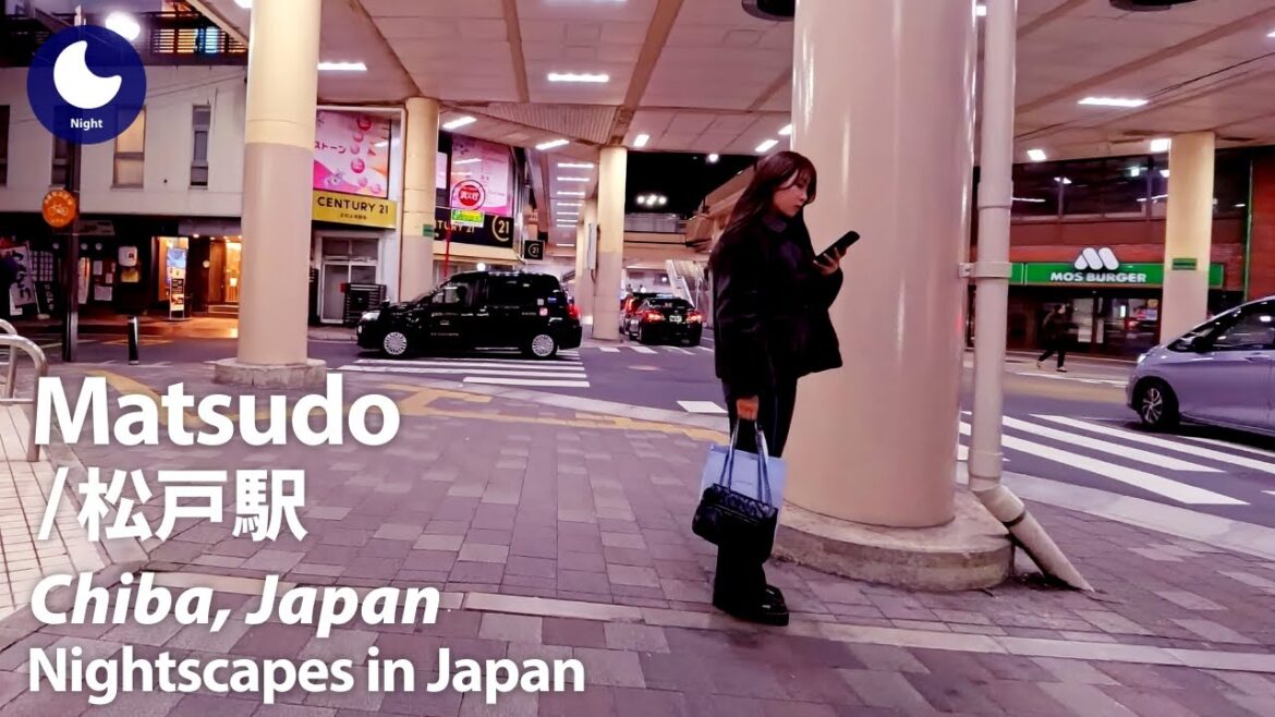 ⁴ᴷ Chiba: Matsudo Station (千葉県: 松戸駅) - Japan Walking Tour (February, 2024)