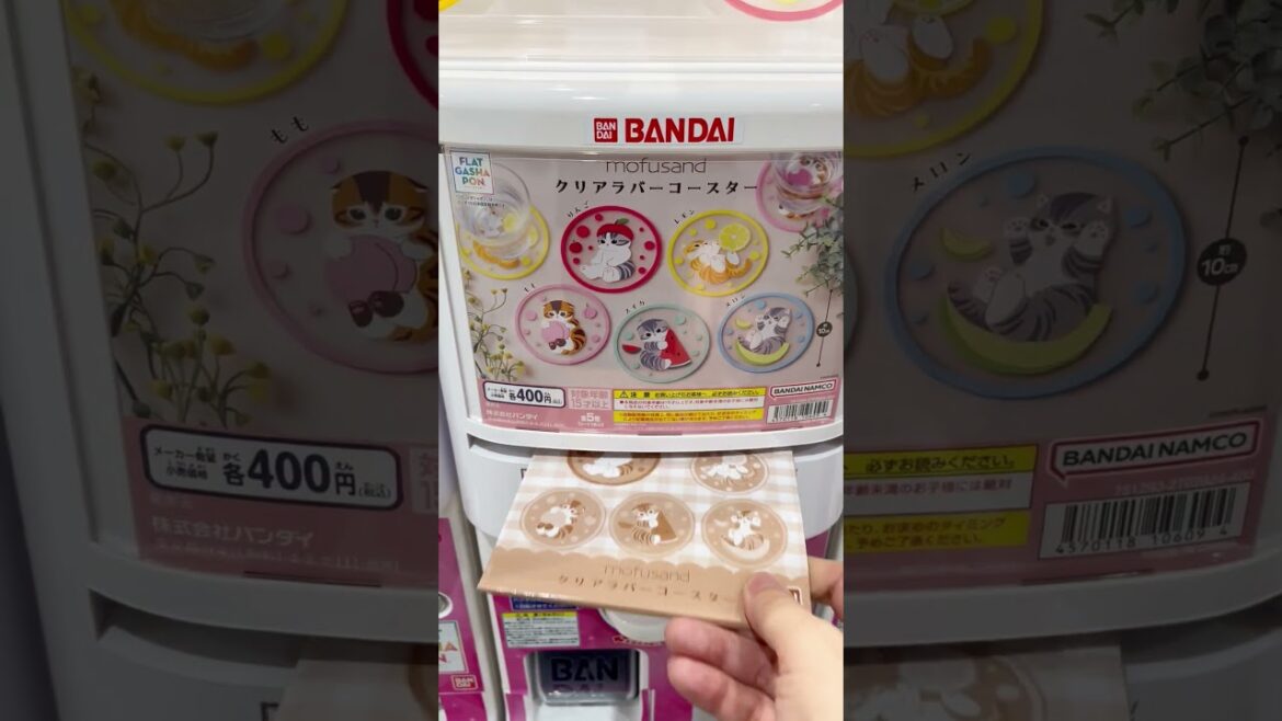 Cat Coaster Flat Gashapon Prize Japan Souvenir #shorts