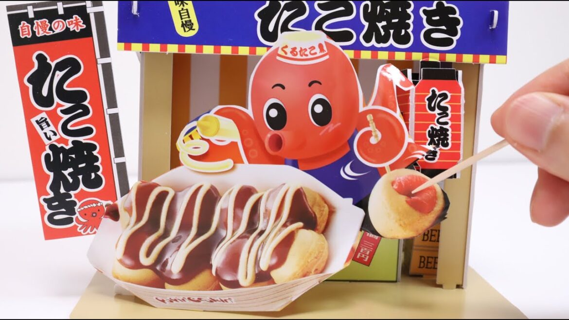 Popin Cookin Takoyaki and Takoyaki Stall Kit DIY Candy Craft Popin Cookin Takoyaki and Takoyaki Stall Kit DIY Candy Craft