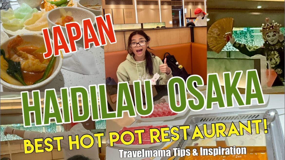 HAIDILAU HOT POT OSAKA | THE Dancing NOODLE MAN | BEST HOT POT! | 5 STAR Chinese restaurant #japan