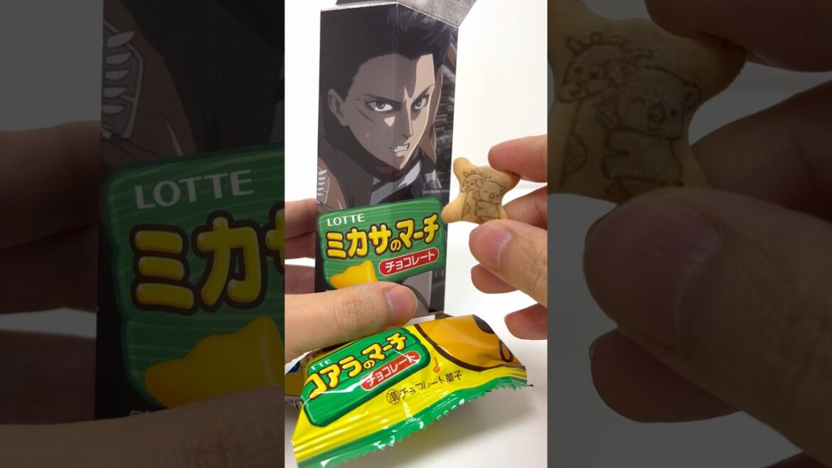 Attack on Titan collaborate with Chocolate Snacks Koara's march Mikasa Ackerman #shorts