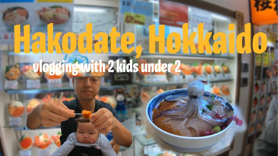 HAKODATE market HOKKAIDO, seafood heaven and VLOGGING with 2 kids under 2!~! HAKODATE market HOKKAIDO, seafood heaven and VLOGGING with 2 kids under 2!~!