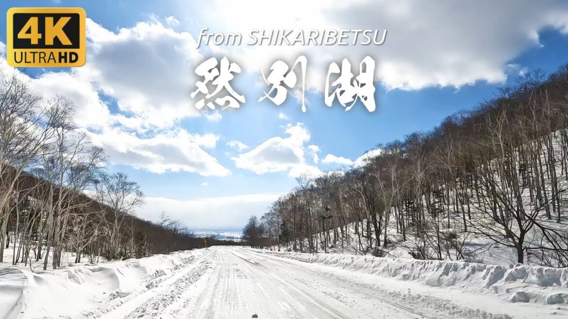 Hokkaido Travel 4K | Driving down the mountain from Lake Shikaribetsu, Hokkaido in Japan