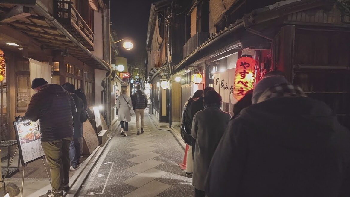 夜の京都 木屋町・先斗町・鴨川沿いを散歩【4K京都街歩き】/Kiyamachi and Pontocho/Japan,Kyoto night walking tour