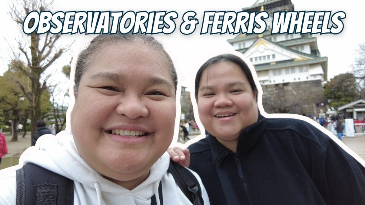 Osaka Castle, Umeda Sky Building, Hep Five Ferris Wheel, Tempozan Ferris Wheel and Tempozan Anipa