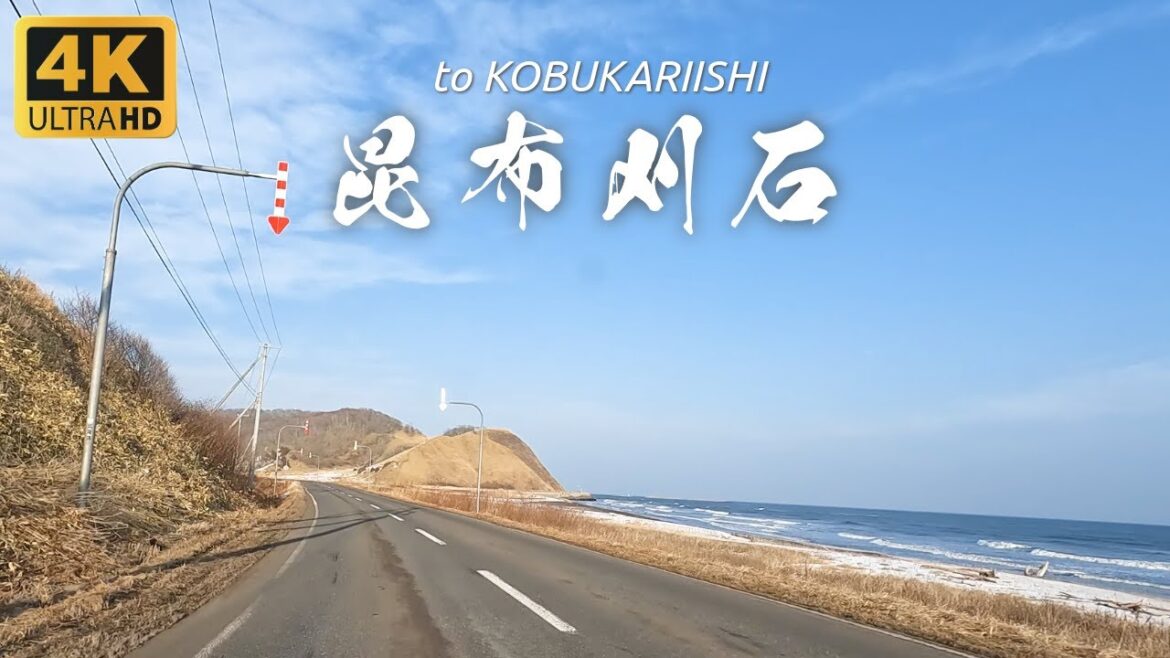 Hokkaido Travel 4K | Driving along the southern coastline to Kobukariishi, Hokkaido in Japan