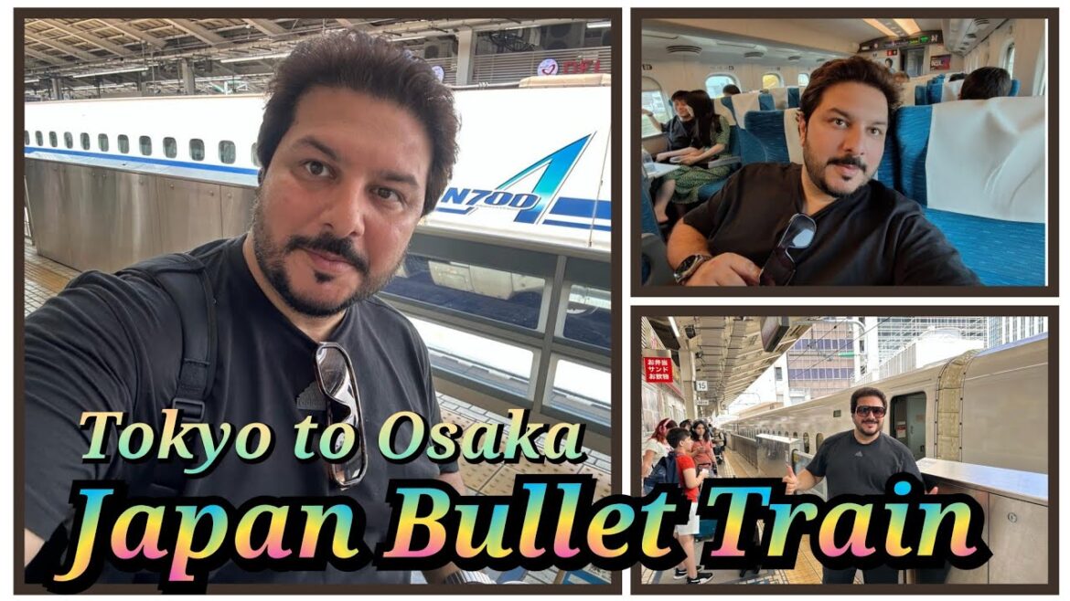 Bullet Train 🚅 Japan Tokyo to Osaka #tokyo #osaka #japan #travel #travelvlog #pakistan #dubai