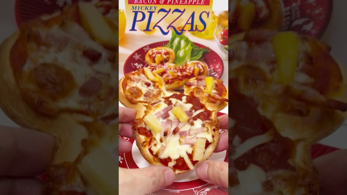 Mickey Mouse Pizza Tokyo Disneyland Souvenir Frozen Food #shorts Mickey Mouse Pizza Tokyo Disneyland Souvenir Frozen Food #shorts