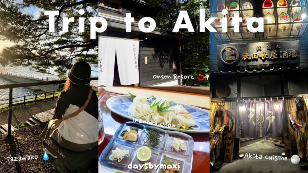 Trip to Akita – Onsen Village ♨️, Tazawako the Biggest Lake in Japan, Akita Local Food | JAPAN VLOG Trip to Akita - Onsen Village ♨️, Tazawako the Biggest Lake in Japan, Akita Local Food | JAPAN VLOG