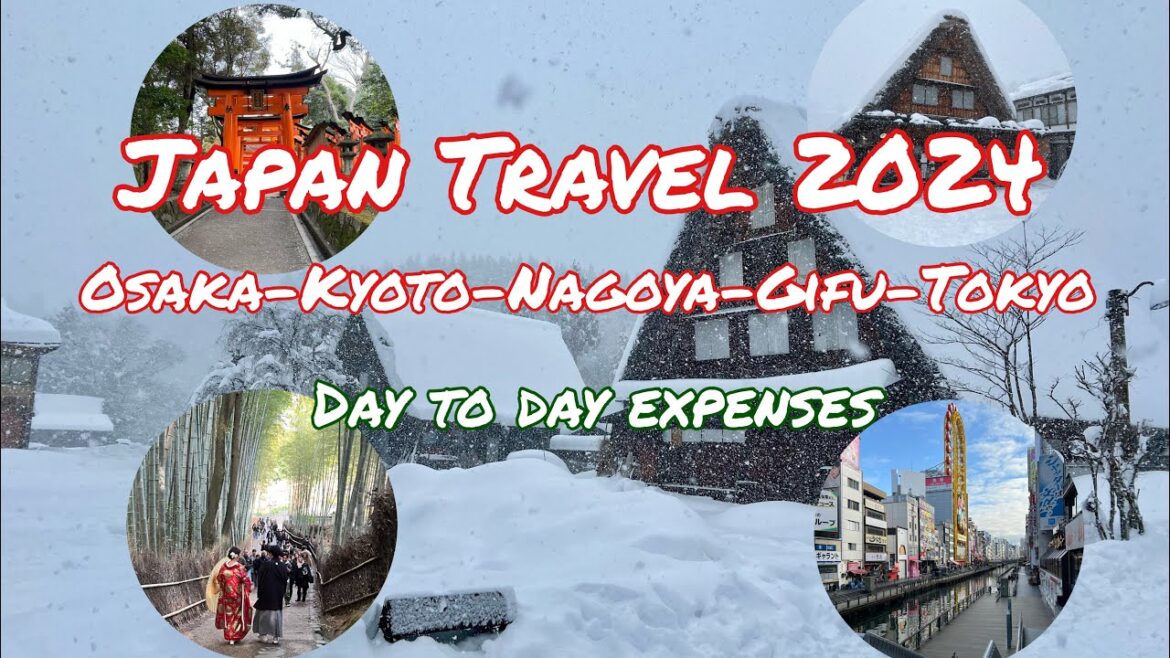 Japan Travel 2024 | Osaka-Kyoto-Nagoya-Gifu-Tokyo | Day to day expenses
