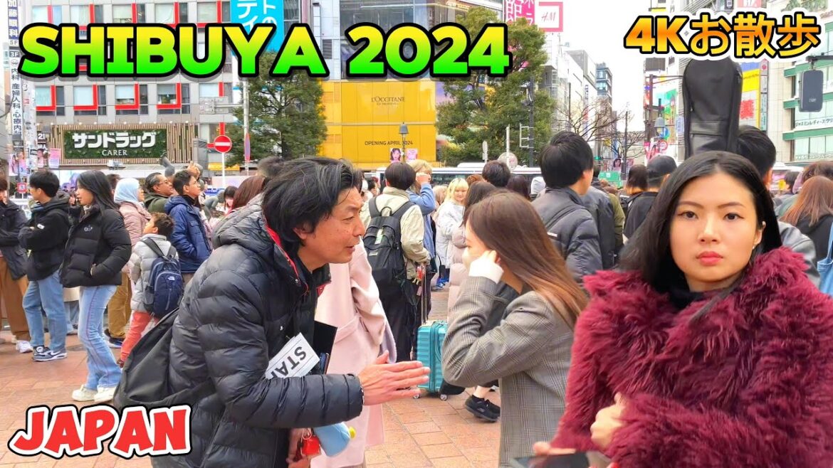 [4k東京散歩] 🌸💚Tokyo Walking Tour of Shibuya City, Japan 2024 ||