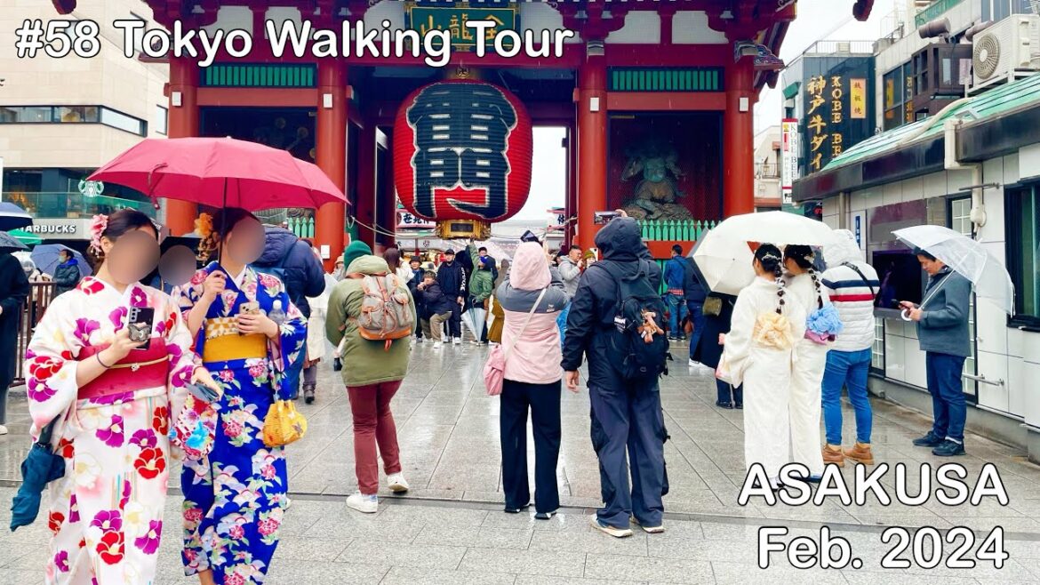 4K Asakusa walk, District with an atmosphere of old Tokyo 【# 58 Tokyo Virtual Walking Tour 2024】