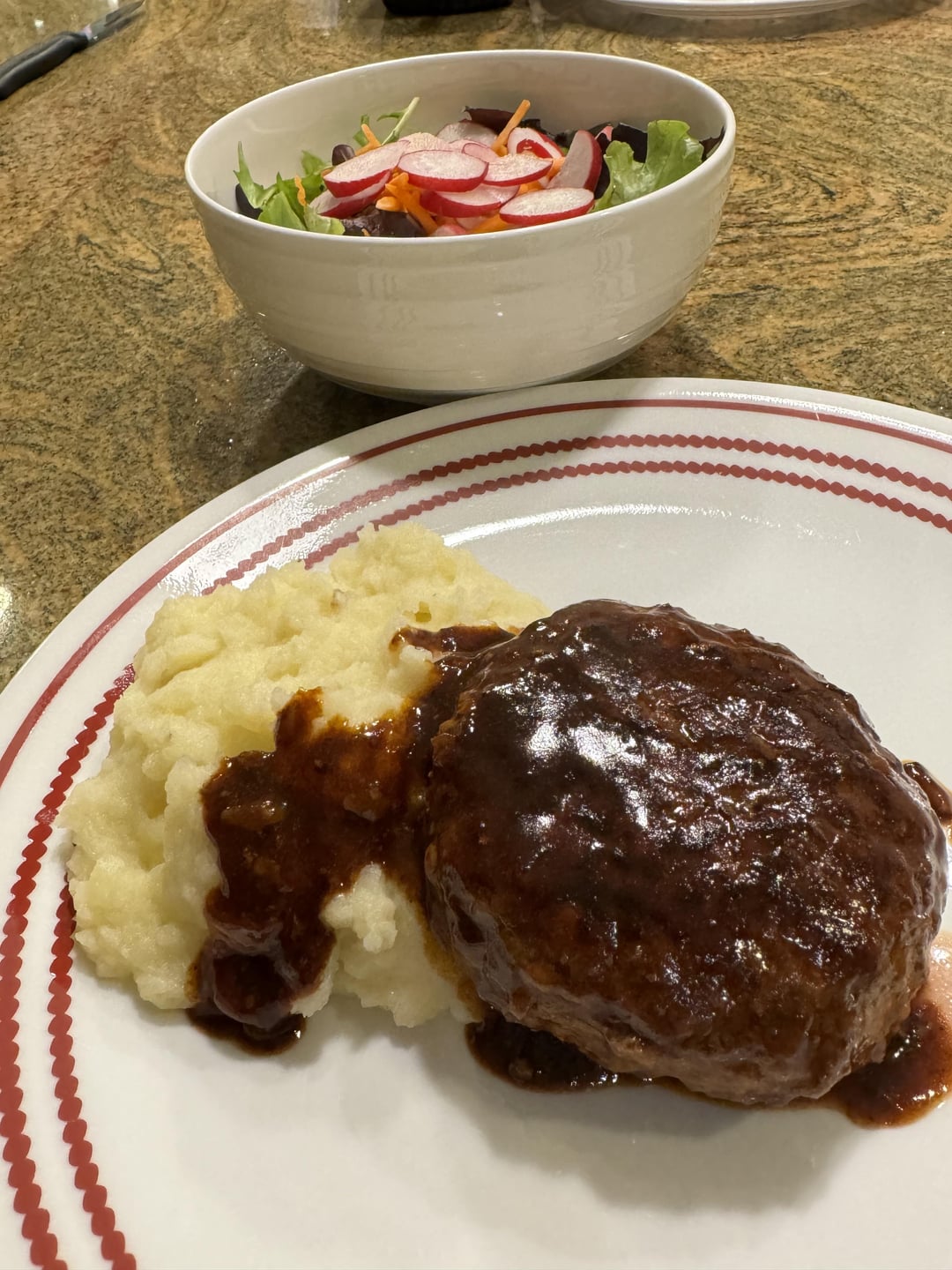 Denny’s Japan DemiGlace Sauce was good. I made hamburger steak with it