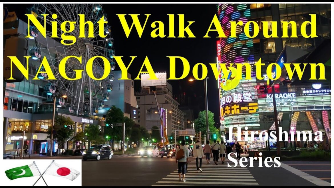 Night Walk Around Nagoya Downtown | Daily Life in Nagoya JAPAN | Hiroshima Tour Series | Vlog 11