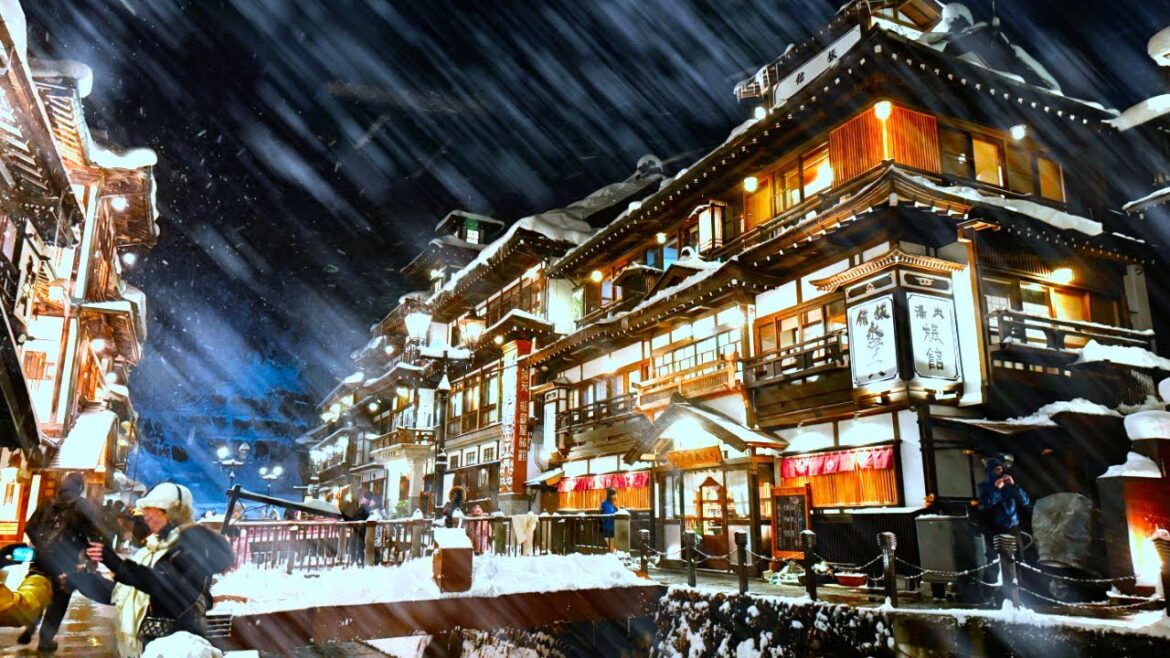 Visiting Japan’s Famous Snow Village | Ginzan Onsen 🇯🇵