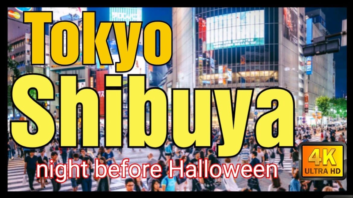 【4K】Tokyo Japan, Shibuya the night before Halloween Part one,  2020#Japan#tokyo#Shibuya#Halloween