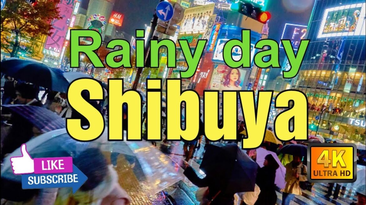 【4K】Tokyo afternoon Walk on a rainy day  -Shibuya, 渋谷,Ocrober 2020#Japan#tokyo#Shibuya