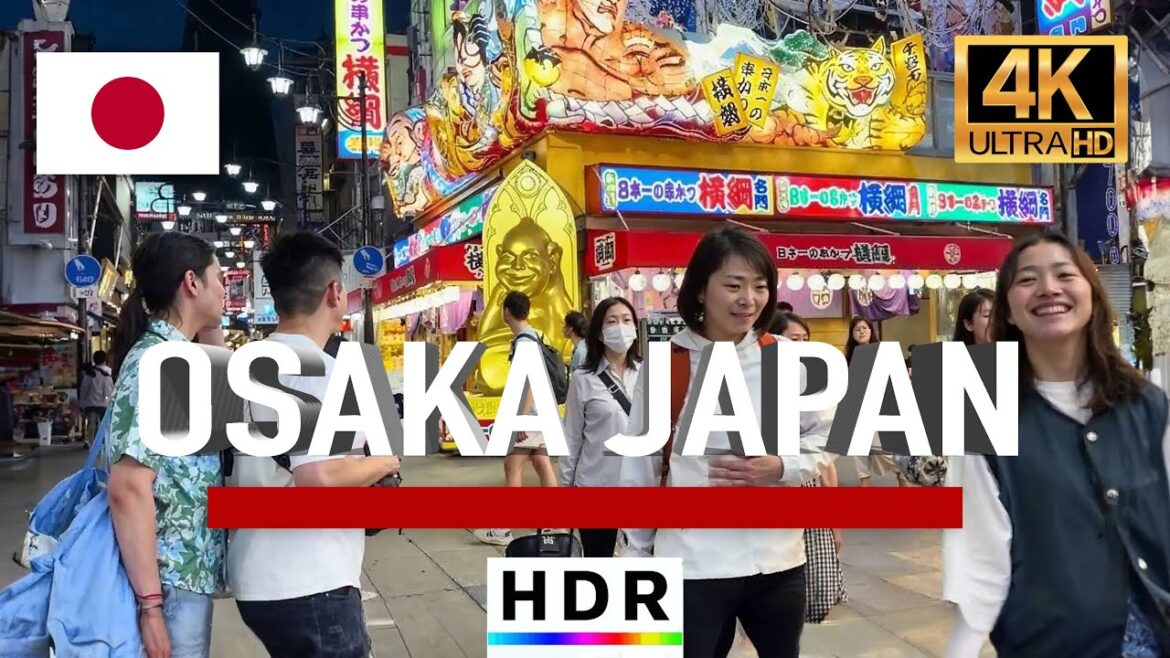 Japan Walking Tour | Streets of Osaka, Japan | 4K HDR 60fps Japan Walking Tour | Streets of Osaka, Japan | 4K HDR 60fps