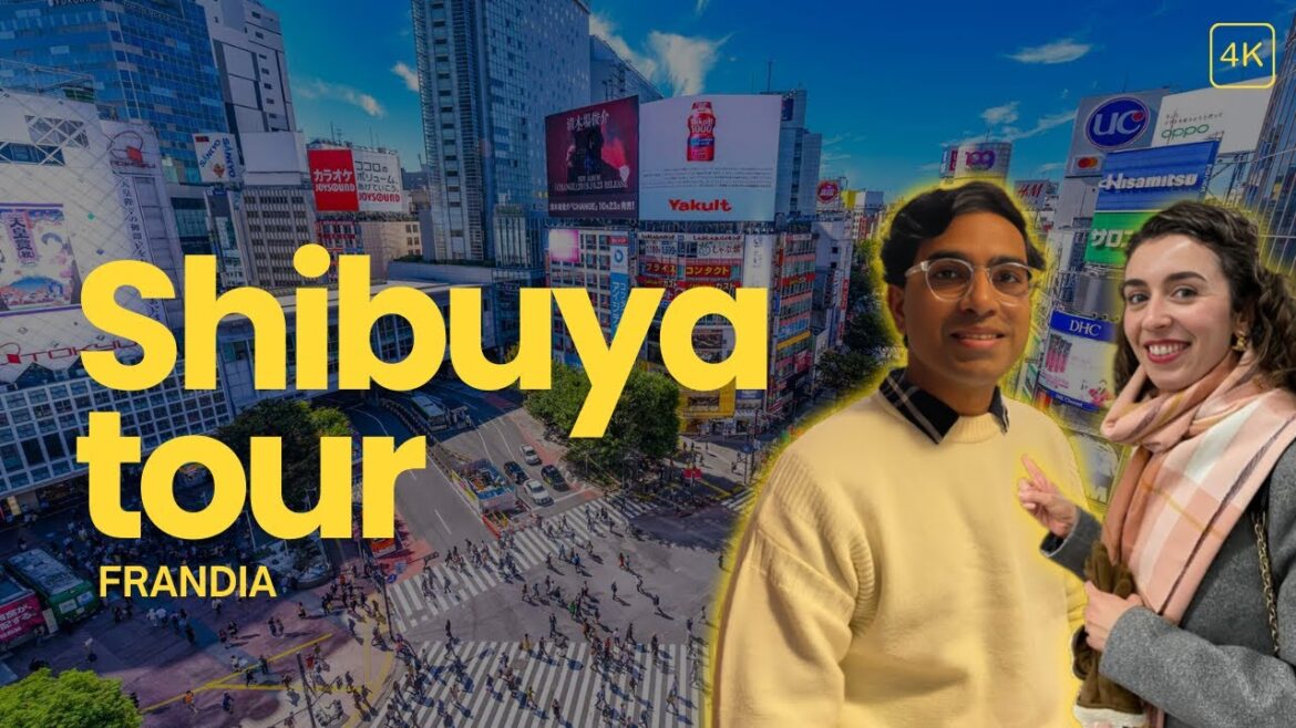 Uncut walking tour of Shibuya Tokyo Japan