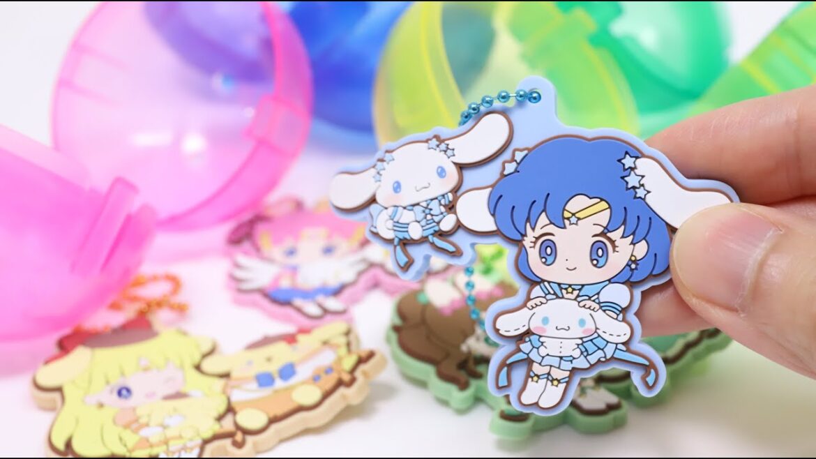 Sailor Moon and Sanrio Characters Mascot Gacha Capsule Toy Japan Souvenir Sailor Moon and Sanrio Characters Mascot Gacha Capsule Toy Japan Souvenir