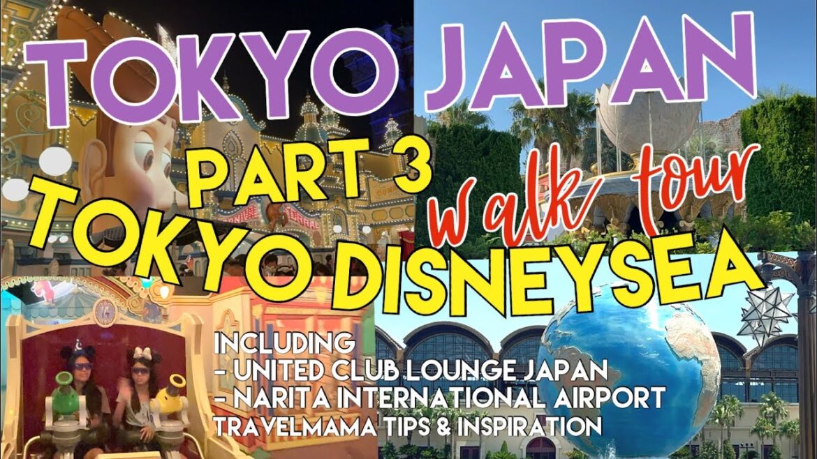 TOKYO JAPAN DISNEYSEA walking tour full day | family vacation (Part 3)RIDES #walk Oriental Tokyo bay