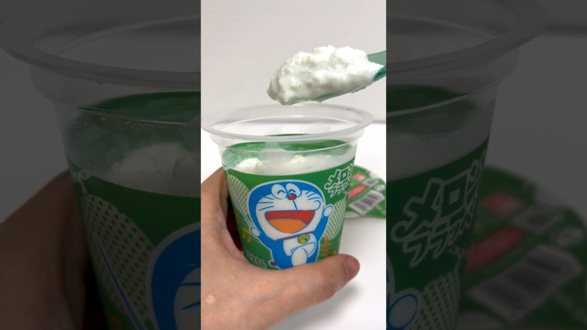 DIY Doraemon Frappe Convenience Store Familymart Sweets #shorts