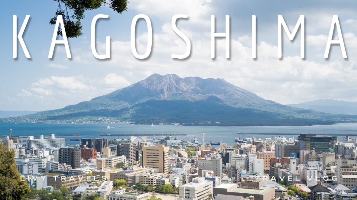 Cherry Blossoms and Lava Trails in Kagoshima, Japan