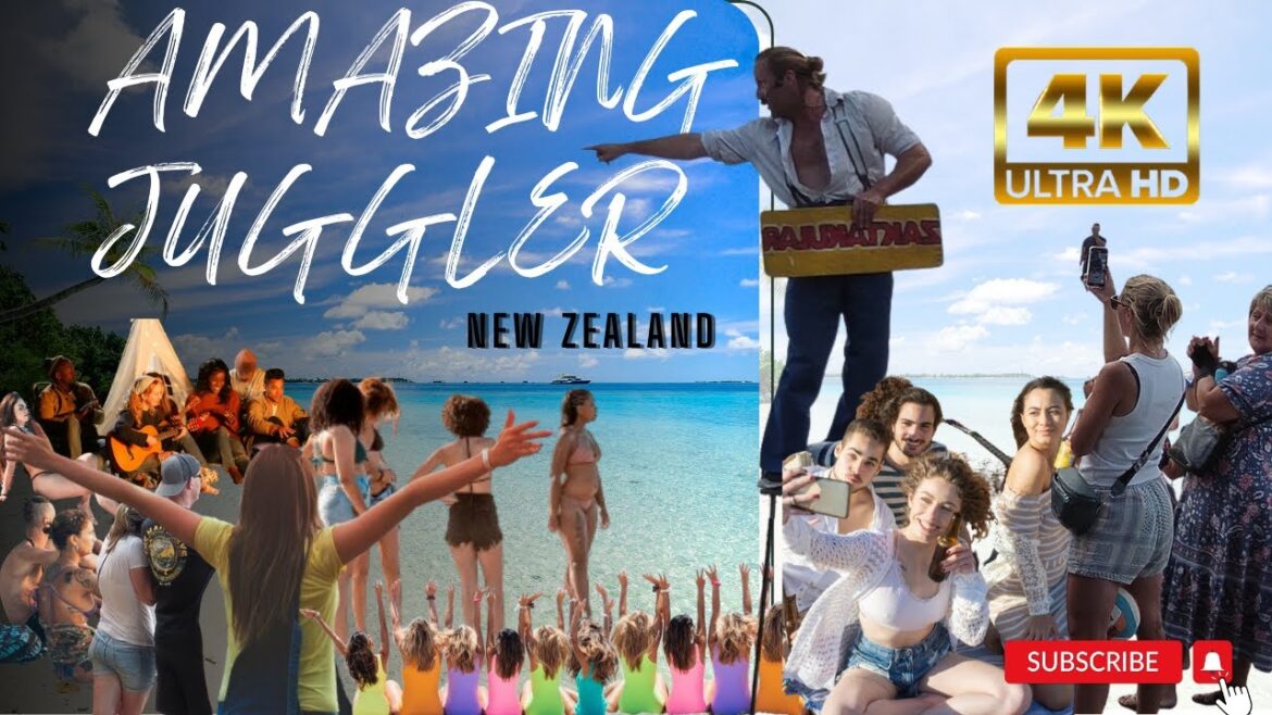 Amazing juggler at mission bay Beach Auckland – full video Amazing juggler at mission bay Beach Auckland - full video