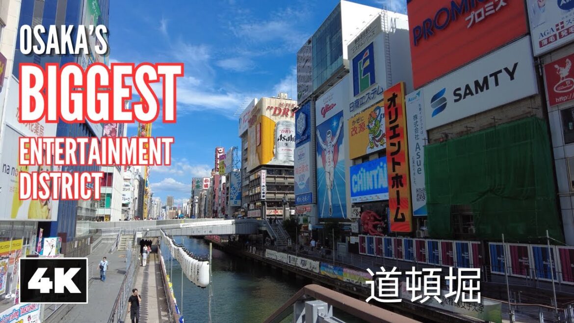Exploring Dotondori 🌇 || Osaka, Kansai [4K] Ambient Walk